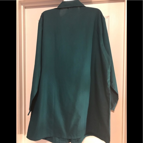 LAB COAT RMF SCRUBS POPLIN UNISEX DARK GREEN - Picture 4 of 7